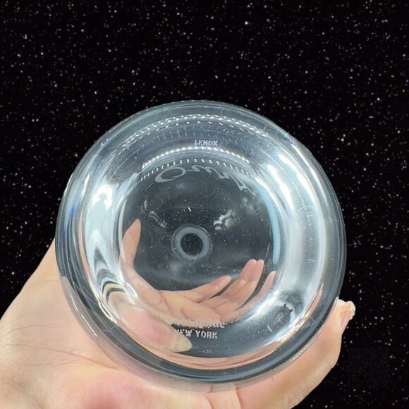 Kate Spade Lenox Clear Glass Crystal Decanter W Stopper Marked Our Vintage Glass - Picture 12 of 15